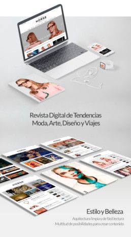 Web, Wordpress, Revista Digital de tendencias Horse Magazine | Portfolio Allanvazz
